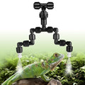 13 Pack 1/4" Dual-Head Reptile Mister System Reptile Mister Nozzle Kit,360 Degree Adjustable 1/4 Misting Nozzle Parts Quick Connect Fittings for Aquarium,Vivarium,Plants, Amphibians - size: Dual-Head