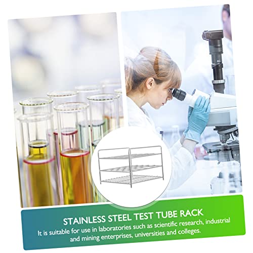 1Pc Test Tube Rack Laboratory Tube Holder with and Easy to Store and Clean for Scientific