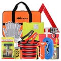 Nilight Car Emergency Kit with Jumper Cable, First Aid Kit Safety Assistance Tools for Travel Camping Outdoor Cars Truck SUV RV, Roadside Essentials with Flash Light - color: Essential Kit+Tire Repair Fuse kit