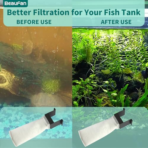 Set of 6 200 Micron Filter Bag Fit for Innovative Marine Fusion Pro 2 AIO 10/14/20/25/40L and Fusion AIO 15/20/25 Desktop Aquarium