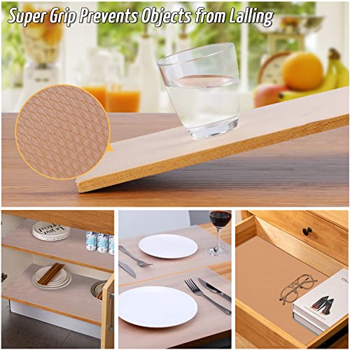 Anoak Shelf Liner, 12 Inches x 30(360.1 Inch) FT Non-Slip Cabinet Liner, Diamond Pattern Clear - size: 12"W x 360.1"L