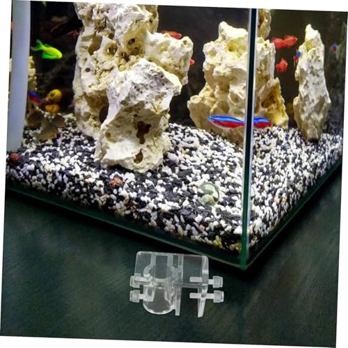 Aquarium Water Pipe Holder Clip Heavy Duty Hose Fixing Bracket for Fish Tank Adjustable Mounting Clip for Dosing Pump and Water Hose Sturdy Plastic Clamp