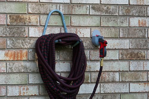 Nozzle Dock - Garden Hose Nozzle Holder | Wall-Mount Hook for Outdoor Spray Nozzles (Grey) - color: Gray