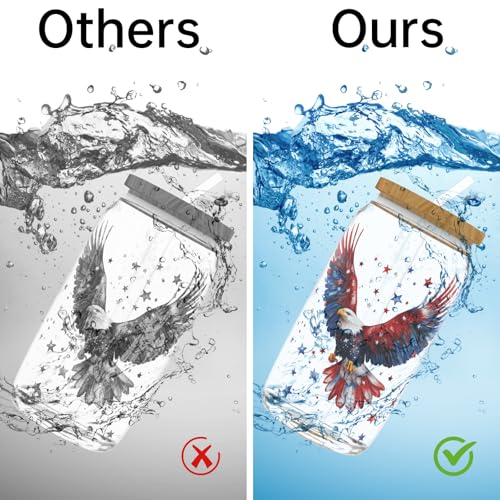 4 PCS 4th of July Eagle UV DTF Cup Wrap High Viscosity Stickers for Glass Mugs Notebooks Laptops - style: 4th of July Eagle