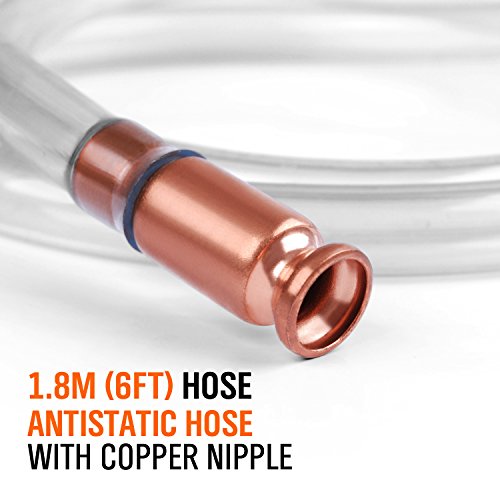 HORUSDY Gas Siphon 6FT Multi-Purpose Super Easy Siphon Pump,1/2" Valve Virgin Grade Tubing Safe - size: 1/2" - 6FT