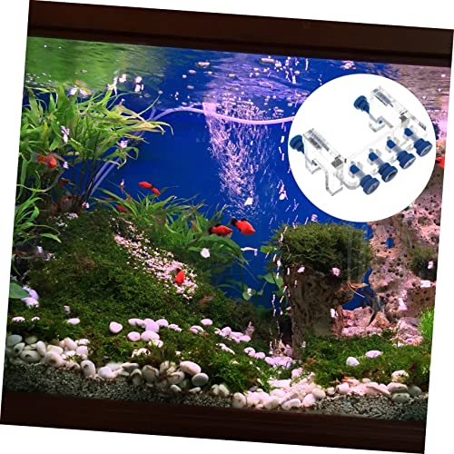 balacoo 3pcs Tank Supplies Dosing Pump Hose Clamp Wall Fish Tank Clip Aquarium Accessories - color: Transparentx3pcs, size: 8X6X4.5CMx3pcs