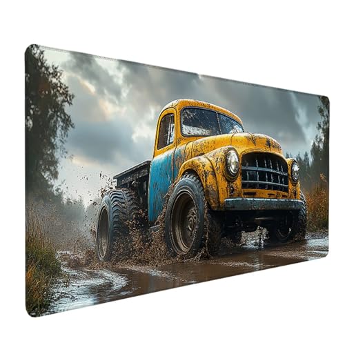 Car Mouse Pad, Plant Gaming Mouse Pad 32x16in, Stitched Edges Large Desk Mat, Office Desk Accessories, Mousepad with Non-Slip Rubber Base, Large Gaming Keyboard Mat, for PC, Office Desktop Y-1941 - color: Car1, size: 32x16in