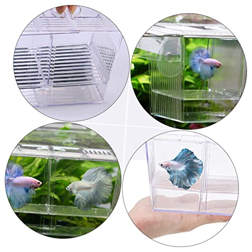 LIOOBO Fry Isolation Tank Aquarium Fish Net Incubation Container for Fish Safe Fry Box