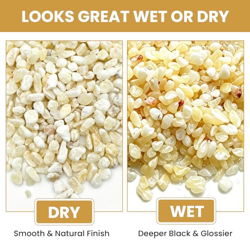 3/8 Inch Decorative Pebbles, Natural River Rocks for Indoor Plants, Succulents, Planters, Vases, Terrariums & Decorative Use, Cream Beige, 3LB - color: Cream Beige, size: 3LB