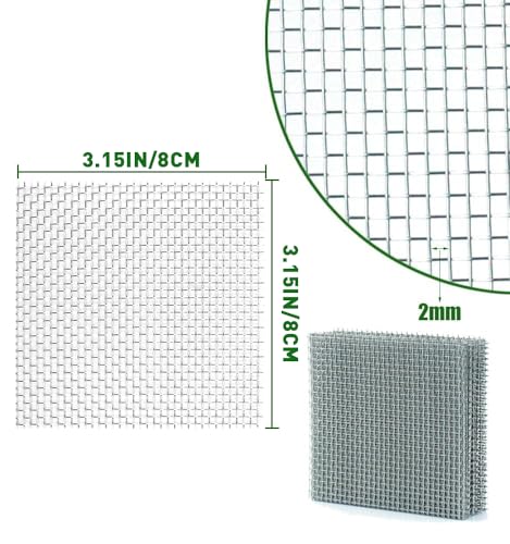 LINLAN 24 Pieces 3.1X3.1in (8X8cm) Aquarium Moss Mesh, 304 Stainless Steel Aquatic Moss Wall, Easy to Cut, for Fixing and Propagating Aquatic Mosses, DIY Aquarium Filtration, and Aquascaping