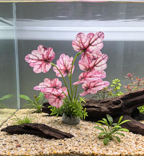 M2cbridge Fish Tank Plastic Soft Grass Artificial Betta Water Plants Decoration Goldfish Hide 2pcs (Light Purple) - color: Light Purple