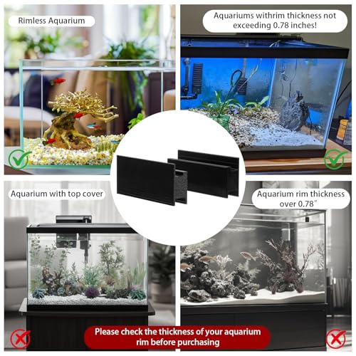 1in Aquarium Light Riser Compatible with Aqueon Tanks, Universal Light Bar Riser Mount