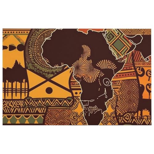 Outdoor Door Mat 15.7" X 23.6" Non-Slip Doormat African Map Ethnic Pattern Front Door Mats Quick Dry Welcome Mats for Outdoor Indoor Entrance Mat Home Decor Floor Mats for Patio - color: African Map Ethnic Pattern