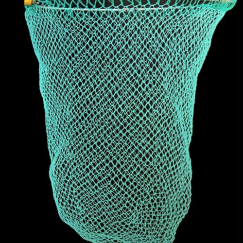 Toyvian Fishing Net Replacement Head Large Sturdy Nylon Mesh 35mm Medium Hole 40cm Diameter 36-Strand Large Outdoor Multi-use Fishing Accessory for Professional Anglers