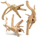 WDEFUN Natural Spiderwood for Aquarium Decor 3-Piece 7''-11'' Long Natural Driftwood Branches for Fish Tank Decorations - size: Spiderwood （7-11 inch pack of 3）