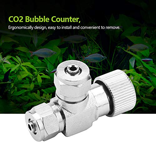 Aquarium Air Pump Check Valves CO2 Regulator Needle Check Valve Bubble Counter Fish Air Regulator (02#)