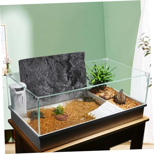 Alipis Stone Background Board for Reptile Tank 3D Aquarium Decor Fish Tank Decorative Panel