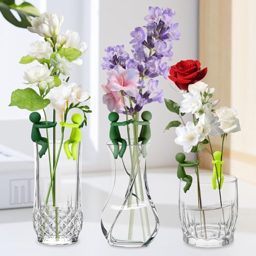 Plant Propagation Buddy, 6pcs Plant Propagation Holder, Plant Cutting Holder Plant Support for Sprouts, Plant Propagation Friends for Indoor Gardens Or for Stems, Shoots and Cuttings - color: Green-6pcs
