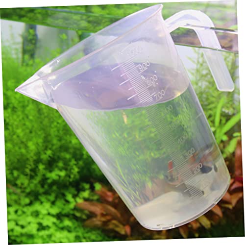 COLLBATH 1pc Aquarium Measuring Cup for Fish Feeding Water Changing and Accurate Liquid Measurement Non-breakable Design
