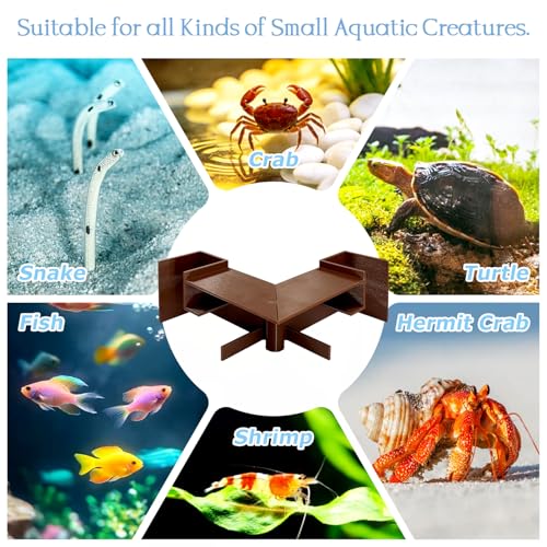 Aquarium Cave - Fish Fish Habitat Tunnel Decor for Shrimp Hideout and Betta Fish, Underwater Maze Tunnel Aquatic Decorations, Fish Habitat Accessories for Aquariums