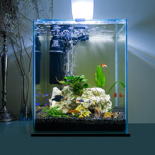 Pangda 2 Pcs 24 x 24 Inch Aquarium Fish Self Leveling Mat for Under Tank 5mm Thick Foam Compressible Neoprene Mat with Adhesive Backing Shockproof Waterproof Easy to Cut Stability, Black - color: Compressible Neoprene Foam, size: 24 x 24 Inch