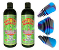 Green Piece® Glass Cleaner 2 Bottles (Made in USA)-16 oz with 1Purple Psychedelic Plug Set - Excellent for Cleaning and Smell Proofing - style: 16 Fl Oz (Pack of 2) + 3 Purple Psychedelic Plugs