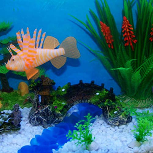balacoo Fish Tank Bridge Decor Middle Resin Pavilion Ornament for Aquariums Elegant Aquarium Decoration Easy to Clean Safe for Fresh Saltwater Fish Enhance Visual Appeal