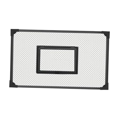 Aquarium Anti Jumping Net Cover with Feeding Window DIY Cuttable Mesh Screen Tank Lid Protection