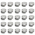 ZIPCCI Hose Clamp, 25 Pack Stainless Steel Worm Gear fuel line hose clamps, 13-19mm (1/2-3/4 inch) - size: 13-19mm
