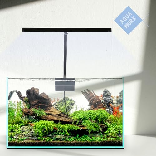 Aqua Worx EOS LED Aquarium Light - Adjustable Gooseneck for Fish Tanks - Full Spectrum Nano Tank Lighting - N7 White - color: N7 White