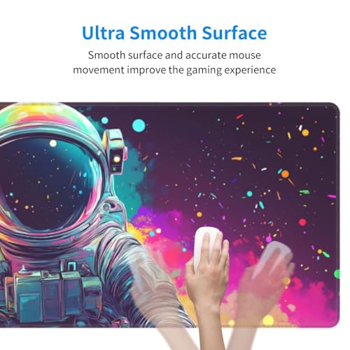 Astronaut Mouse Pad XL Large Mousepad Non Slip Rubber Base Desk Mat for Laptop Computer Gaming 31.5" X 12" - color: Astronaut