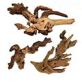 Tfwadmx Natural Driftwood Aquarium Decor Wood Branches, 3 Pieces 7-9.5" Fish Tank Driftwood Decoration, Terrarium Mopani Wood for Aquarium Freshwater Reptile Tank - size: Medium: 7-9.5"（3Pcs）