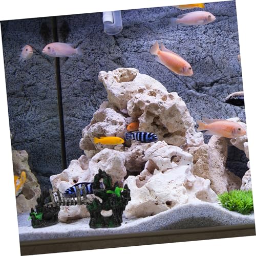 Alipis Aquarium Figurine Resin Bridge Decoration for Fish Tank Creative Underwater Ornament Unique Landscaping Adornment for Aquariums and Home Decor