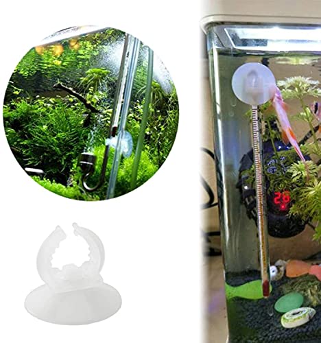 MroMax Aquarium Suction Cup Clips Airline Tubing Hose Heater Clips Clamps Holder for Fish Tank Clear 28mm to 32mm 20Pcs - size: 20pcs 28mm to 32mm