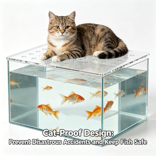 35x35cm Aquarium Jump Lid with Holes - Protective Cover for Fish & Reptiles, Prevents Jumping, Durable Aquarium Top Cover, Essential Tank Accessory - size: 35x35cm