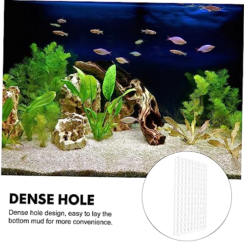 Mikikit 2pcs Aquarium Divider Panels Gravel Board for Fish Tank Isolation for Enhanced Water Permeability Splicing System for Custom Aquarium Setup - color: Transparent