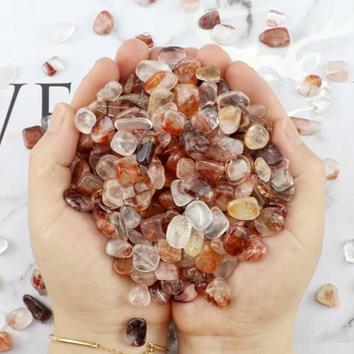 0.96LB Crushed Quartz Pebbles Fish Tank Gravel Succulent Rocks Aquarium Decorative Vase Filler Natural Stones Tumbled Polished Bulk - Crystal Pebbles - color: Crystal Pebbles