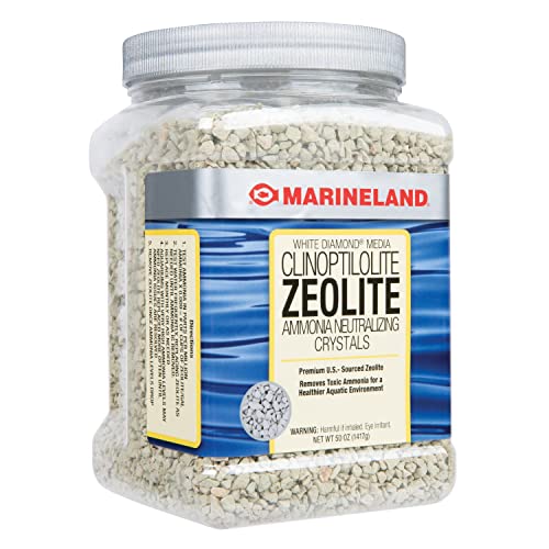 Marineland White Diamond 50 Ounces, Removes Toxic Ammonia, Aquarium Filter Media (Pack of 2) - size: 50-Ounce (Pack of 2)