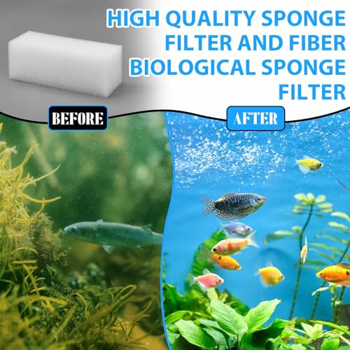 Threlaco 6 Pcs Replacement Foam Filters Compatible with Aqua-Clear 110/500 A623 Aquarium Filter Foam Insert Sponge Pads - size: Compatible with Aquaclear 110/500