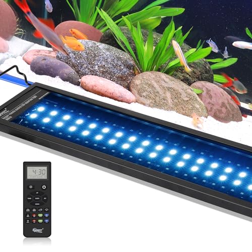 hygger Advanced Remote Control Aquarium Light Customizable Full Spectrum Fish Tank LED with DIY, Default & Weather Mode Freshwater Planted Tank - size: 58W for 48~54inch Tank