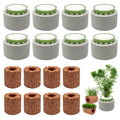 Rainmae 16 Pack New Upgrade Aquarium Plant Weights, Aquatic Water Plant Fixed Rings, Water Plants Cultivation Fixed Ring Plant Pot, Landscape Ceramic Pottery Gravity Ring for Fish Tank Accessories - color: 16 Pcs