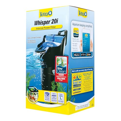 Tetra Whisper Internal Power Filter, Large Bio-Bag Filter Cartridges, 3-Stage Filtration, 10-30 gal - size: 10 - 30 Gallons