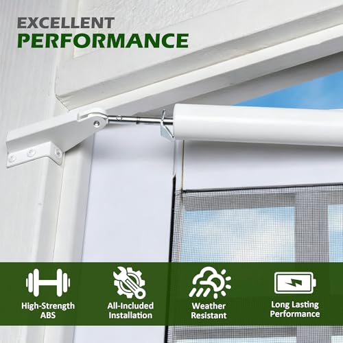 Screen Door Closer Bracket, ABS Storm Hardware Replacement, Post Jamb Bracket, Repair Kits for Screen/Storm Door Closers, White - color: WHITE-1 PACK