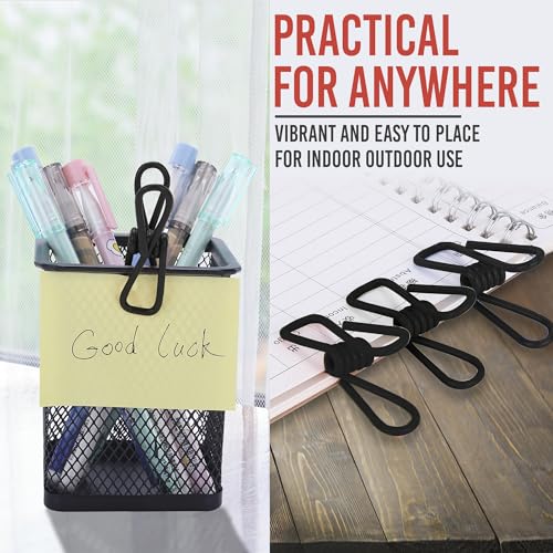 30 Pack Black Chip Bag Clips for Food - PVC 2 Inch Coated Sealer for Sealing Food - Paper Holder, Clothesline Clip for Laundry Hanging, Kitchen Bags, Multipurpose Clothes Pins - color: Black