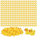 GADIEDIE 260Pcs Mini Resin Ducks,Miniature Figures Fairy Garden Duck,Tiny Resin Duck for Home Hide Prank Game Dollhouse Decor Aquarium Potted Miniature Landscape Ornament (260Pcs Yellow Duck(H)) - style: 260Pcs Yellow