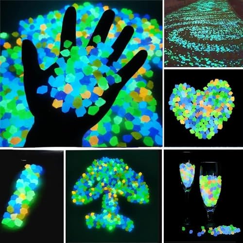 Muzero Fish Tank Decorations Aquarium Floating Diver,100 Luminous Stone Glow in The Dark Pebble and 2 Floating Ornaments Accessories for Fish Tank Decor - color: Diver Set