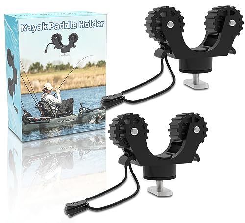 Huntury Kayak Paddle & Fishing Net Holder - Track Mount Accessories for Canoe, Paddle Board - style: 2023