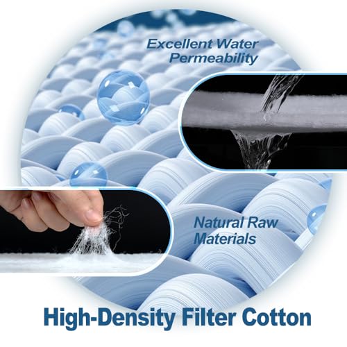 Aquarium Filter Pads,Filter Floss for Fish Tank,Aquarium Filter polishing pad(15.8 * 47.2 * 0.43in)