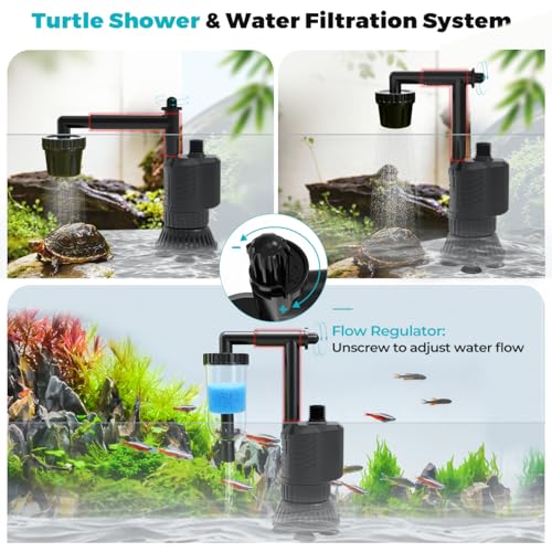 fishkeeper Electric Aquarium Gravel Cleaner, 8 in 1 Automatic Fish Tank Cleaner Kit Gravel Vacuum for Fish Tank, for Change Water/Wash Sand/Water Filter/Water Circulation (30W 480GPH)