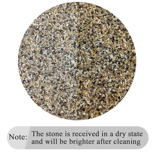 FANTIAN 2 lbs Aquarium Sand. 1/16 Inch Fish Tank Coarse Sand Pea Gravel for Substrate, Terrariums, Vase, Plant, Soil Cover and Outdoor Landscaping - size: 1/16 Inch